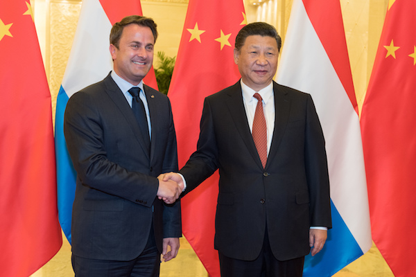 xavier bettel xi jinping june2017