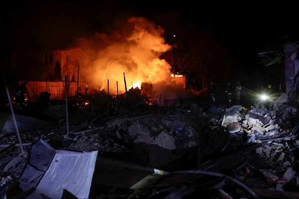 Russian Drones Attack Ukraine's Kharkiv & Dnipro, 1 Dead, 46 Injured