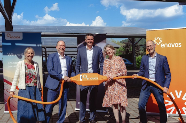 Panelux, Enovos Inaugurate Photovoltaic Carport Installation in Mensdorf